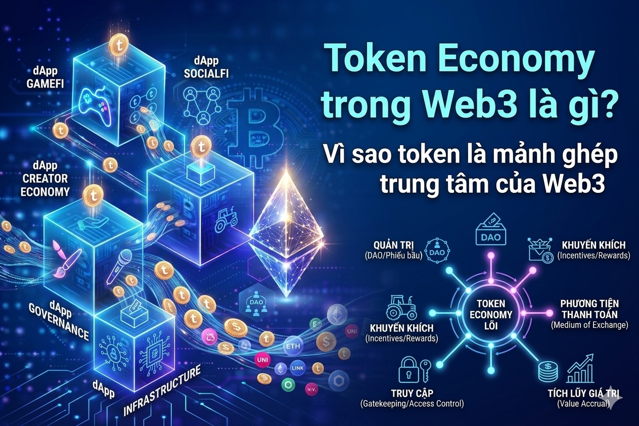 Token Economy trong Web3 là gì? Vì sao token là mảnh ghép trung tâm của Web3