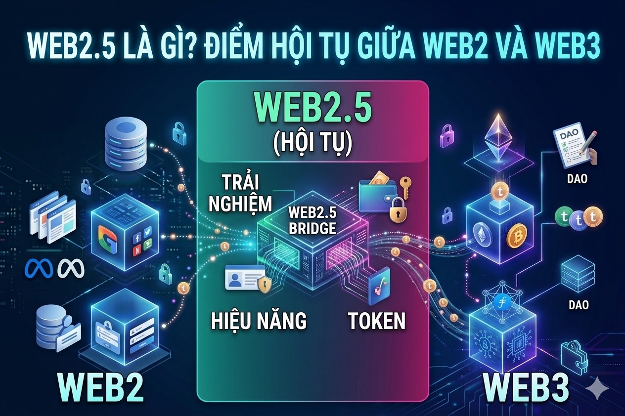 Web2.5 là gì? Điểm hội tụ giữa Web2 và Web3